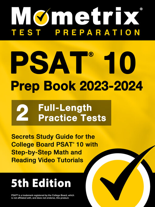 Cover image for PSAT 10 Prep Book 2023 and 2024